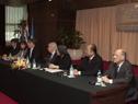 Presentan nuevas autoridades del Banco Hipotecario del Uruguay.