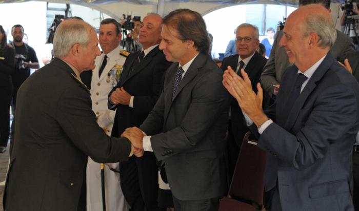 Marcelo Montaner, Luis Lacalle Pou y Javier García