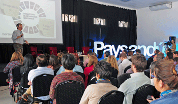 Álvaro García en en el foro “Innovación para la Reconversión Productiva”, en Paysandú