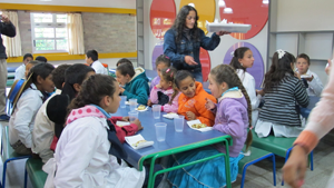 Alumnos en centro educativo