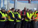 Inauguración de fábrica de torres de hormigón en parque eólico Peralta de Tacuarembó