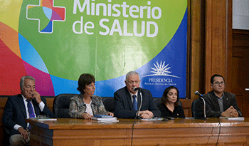 Autoridades del MSP en presentación del protocolo