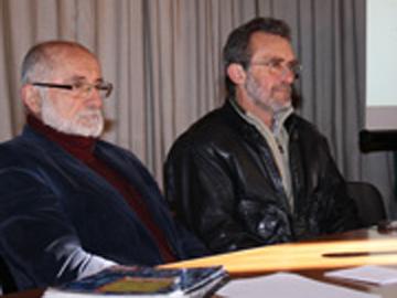 Director general del Consejo de Educación Inicial y Primaria, Héctor Florit y director general de Secundaria, Juan Pedro Tinetto