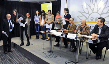 Autoridades del Fondo de Solidaridad