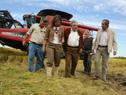 Presidente Mujica en la inauguración de la cosecha de arroz en Establecimiento Las Achiras