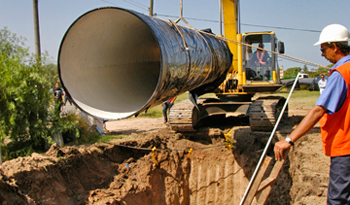 Obras de OSE, foto de archivo