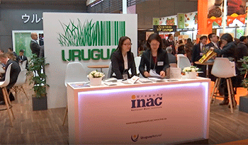 Estand de Uruguay en feria alimenticia Foodex 2019