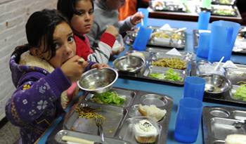 Alimentos saludables en las escuelas