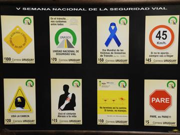 Sellos del Correo relativos a la seguridad vial