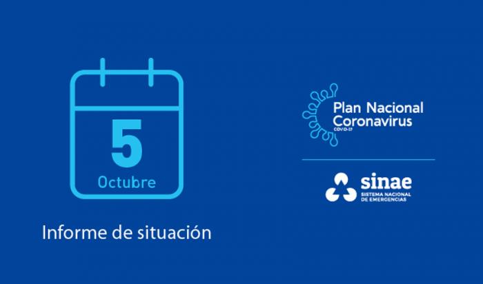 Portada del reporte diario del Sinae