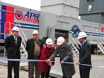Inauguración de centrales de turbina de gas en Punta del Tigre