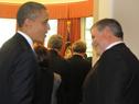 Autoridades en el encuentro Mujica-Obama en la Casa Blanca