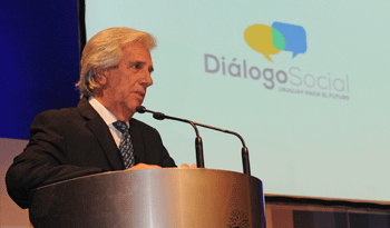 Presidente Tabaré Vázquez en Diálogo Social