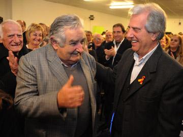 José Mujica y Tabaré Vázquez