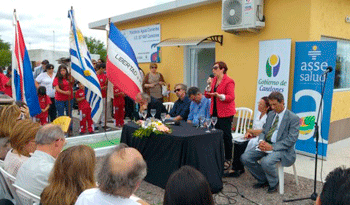 Inauguración de policlínica en Aguas Corrientes