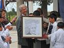 Tabaré Vázquez visitó la escuela urbana Nº 6 Agustín Ferreiro de Fray Bentos