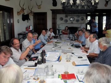 Reunión de ministros en la Estancia Presidencial de Anchorena