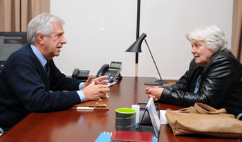 Tabaré Vázquez y Lucía Topolansky