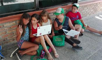 Participantes de Verano Educativo en Estación Atlántida