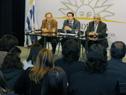 Conferencia de prensa por cambio de autoridades