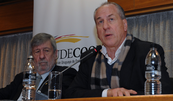 Subsecretario del MTSS, Julio Baraibar, y ministro de Trabajo y Seguridad Social, Ernesto Murro