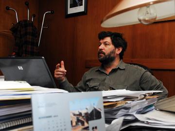 Presidente del Instituto Nacional de Colonización, Andrés Berterreche