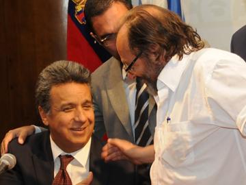 Ministro Olesker y Vicepresidente de Ecuador, Lenín Moreno Garcés Ministro Olesker y Vicepresidente de Ecuador, Lenín Moreno Garcés