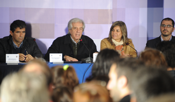 Presidente Tabaré Vázquez en Batlle y Ordóñez