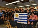 Selección masculina de fútbol sub-23 recibió Pabellón Nacional antes de partir a Colombia