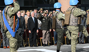 Presidente Tabaré Vázquez en acto por los 208 años del Ejército Nacional