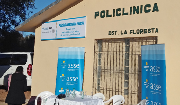 Vista de la nueva policlínica de Estación Floresta