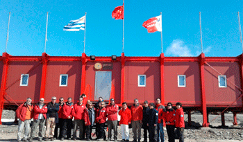 Visita a la base antártica china Gran Muralla