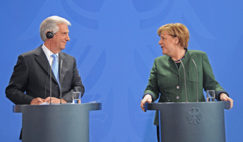 Tabaré Vázquez y Angela Merkel Tabaré Vázquez y Angela Merkel
