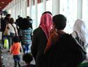 Llegada del primer grupo de refugiados sirios que realizaron su última escala en Buenos Aires Llegada del primer grupo de refugiados sirios que realizaron su última escala en Buenos Aires