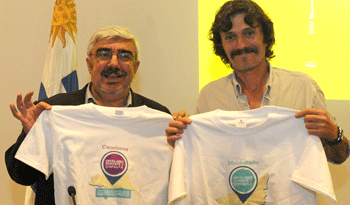 Milton Romani y Gerardo Barrios en lanzamiento de campaña Verano Redondo
