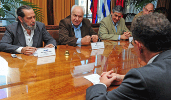 Alberto Díaz, Víctor Rossi y Daniel Montiel