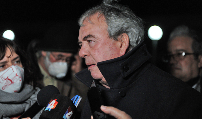 Ministro Luis Alberto Heber en rueda de prensa