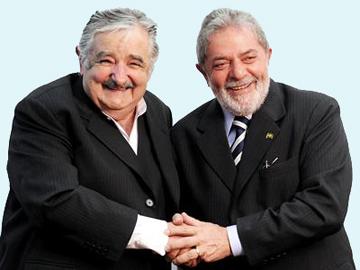 Presidente Mujica y expresidente Luiz Inacio "Lula" da Silva