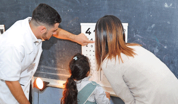 Examen de agudeza visual de escolares