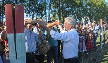 Vázquez inició Consejo de Ministros en Piedras Coloradas.