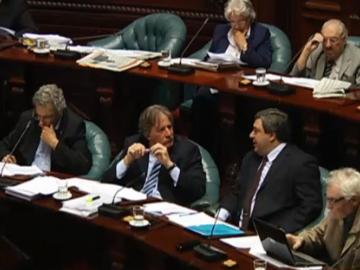 Ministro Lorenzo en el Palacio Legislativo