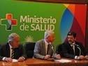 Conferencia de prensa de autoridades del Ministerio de Salud Pública