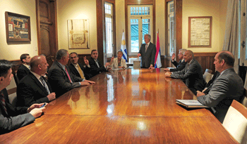 Reunión de Vázquez con congresistas de Estados Unidos.