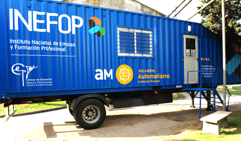 Aula móvil de INEFOP en Juan Lacaze