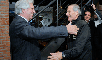 Tabaré Vázquez y Óscar Washington Tabárez