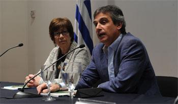 Ministra Marina Arismendi y director de OPP, Álvaro García