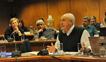Titular del MTOP, Víctor Rossi, en la Comisión de Presupuesto Integrada con Hacienda de Diputados