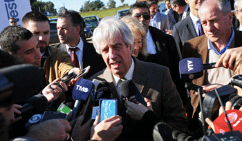 Presidente Tabaré Vázquez en ronda de prensa Presidente Tabaré Vázquez en ronda de prensa