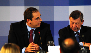 Pablo Ferreri, subsecretario de Economía y Finanzas y canciller, Rodolfo Nin Novoa