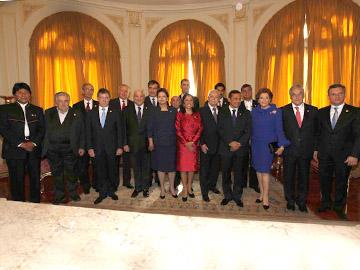 Presidentes integrantes de UNASUR